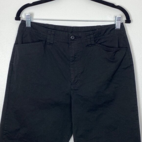 White Stag Capris Womens 10 Black Front Pockets Split Hem Body Stretch Office - Picture 2 of 11